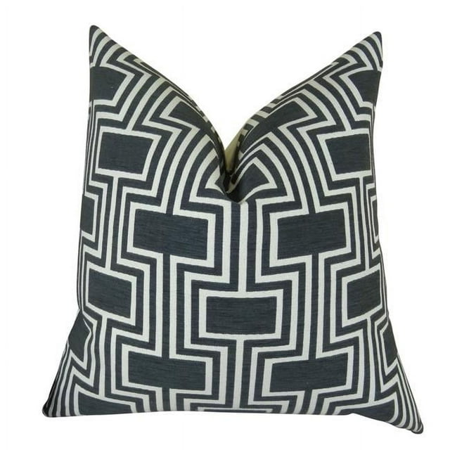 Plutus Conduit Coussin Espresso Fait Main, (Double Face 20 Pouces x 30 Pouces Queen)