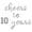 Silver, variant on Cursive Script Letter Balloons - CHEERS TO 10 YEARS 16" Inch Alphabet Letters Foil Mylar Balloon 10th Birthday or Anniversary Party Banner (Silver)