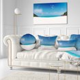 thumbnail image 3 of Designart Petite Anse Beach La Digue Island - Seascape Throw Pillow - 12x20, 3 of 5
