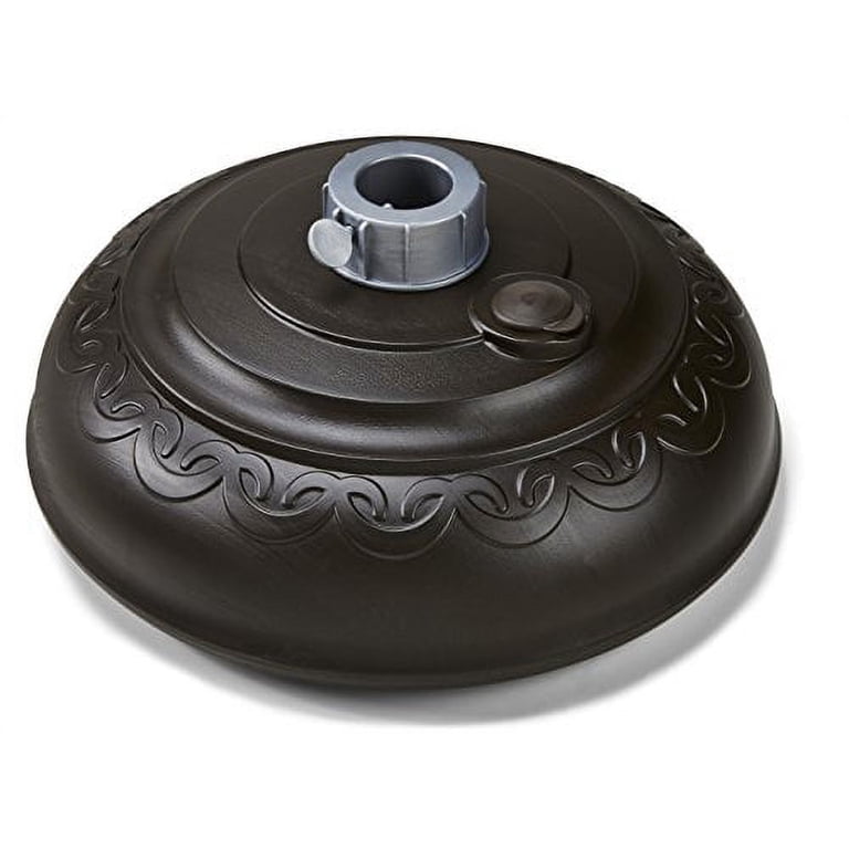 international concepts bronze patio umbrella base Treasure Garden Classic Base, The 18kg Veranda Umbrella Base is an elegant addition to any patio or deck area. US Weight Fillable Umbrella Base
