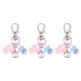 thumbnail image 1 of 3Pcs Acrylic Nuk Pendant Decorations with Alloy Swivel Lobster Claw Clasps Mixed Color 51mm, 1 of 7