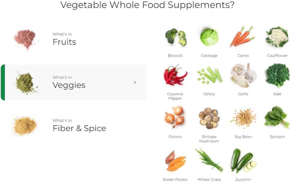 Balance on Nature 100% Whole Fruits and Vegetables- 90 Fruit Capsules ...