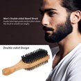 thumbnail image 4 of Cepillo para barba de madera maciza, ideal para cuidado personal en casa o viajes, disponible en tres tamaños., 4 of 5