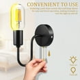 thumbnail image 3 of Raindrops Farmhouse Sconces Indoor Iron Black Pull Chain Switch 1Pack, 3 of 8