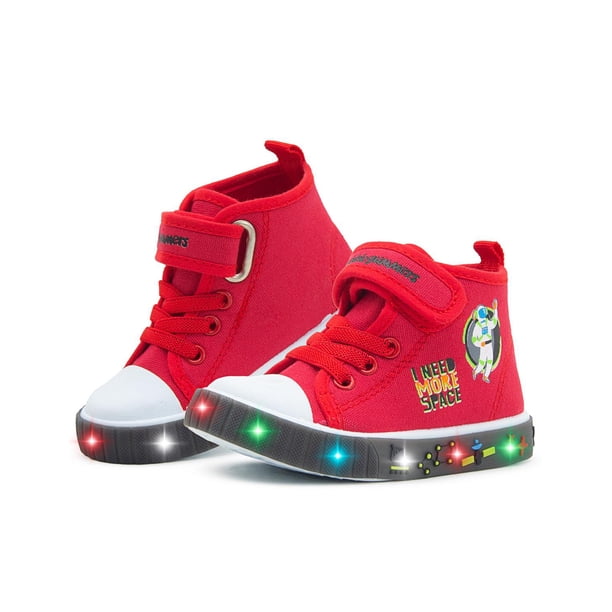 Tenis Bota para Niño Bubble Gummers Velcro Textil Step Rojo 13