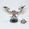 thumbnail image 6 of 700+PCS Nocturnal Owl 3D DIY Steampunk Metal Assembly Model with Lights - Mechanical DIY Metal Puzzle for Adult, Surrealistic Creative Trendy Ornament Gift for Enthusiast, 6 of 9