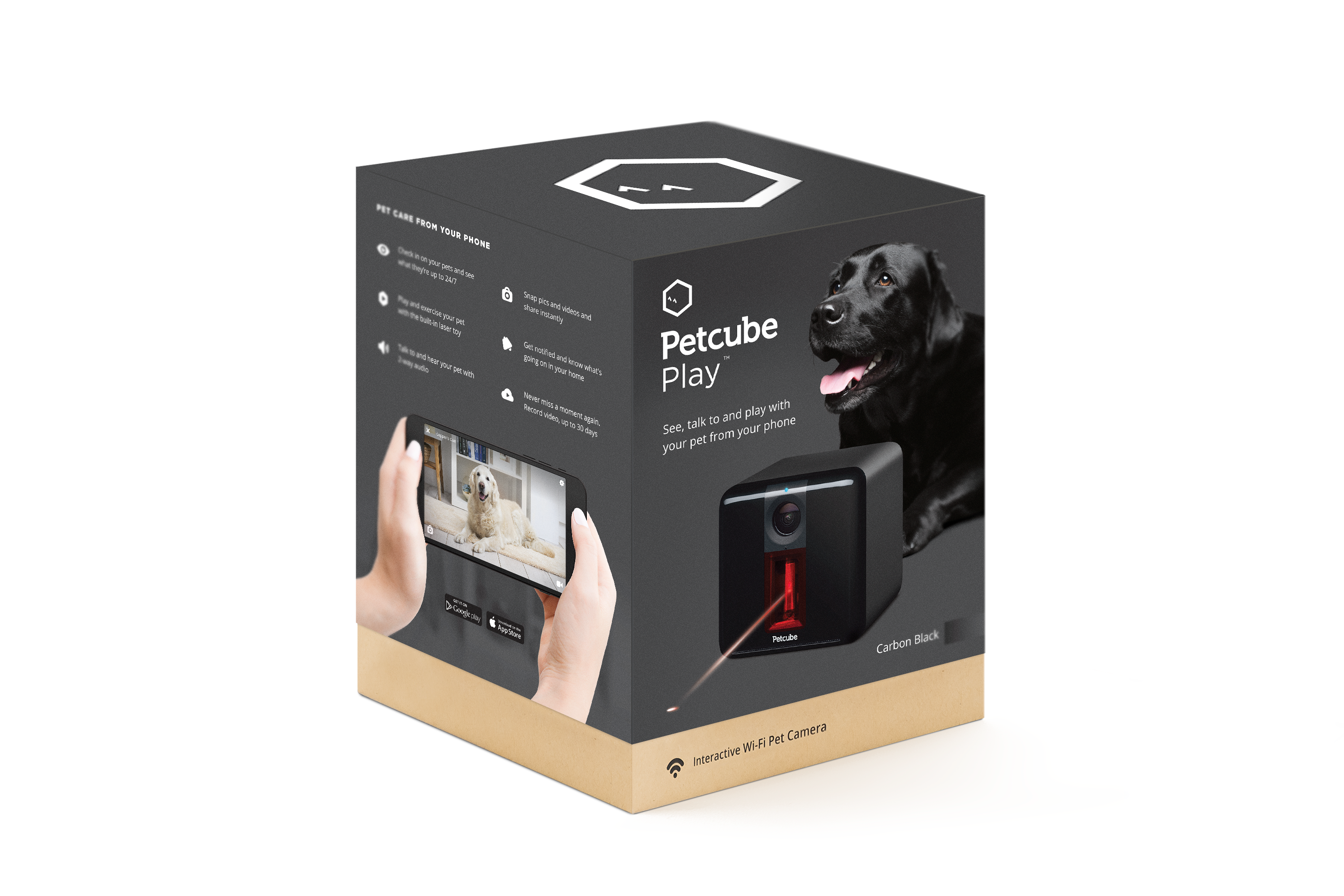 Petcube Play Interactive Dog Camera with Laser, Carbon Black - image 3 of 13
