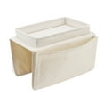 thumbnail image 1 of Plateau de Canapé, Poches Latérales Rangement Intelligent Table de Bras de Canapé pour Maison Beige, 1 of 8