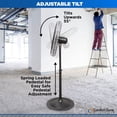 thumbnail image 5 of Ventilador de pedestal industrial Comfort Zone, 30 pulgadas, 3 velocidades, alta velocidad, altura ajustable de 56 a 76 pulgadas, metal, cumple con los estándares OSHA, flujo de aire de 36 pies/seg, i, 5 of 5