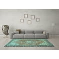 thumbnail image 3 of Ahgly Company Indoor Rectangle Persian Light Blue Traditional Area Rugs, 7' x 9', 3 of 4