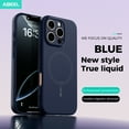 thumbnail image 2 of TECH CIRCLE for iPhone 13 Flexible TPU Magnetic Matte Solid Color Case Slim Shockproof Full Cover Camera Protection Cover - Military Drop Proof Anti-Scratch Durable Silicone Protective,Darkblue, 2 of 7