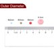 thumbnail image 4 of Uxcell 1000 Pcs Perlas de Pony Rojas/Blancas/Rosas 6x9mm Acrílicas a Granel para Collar, Llave, Joyería, Aretes, Trenzado de Cabello, 4 of 6