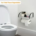 thumbnail image 6 of Wall Mounted Paper Towel Holder with Wood Shelf, Gray, 6 of 6