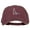 Maroon, variant on Delaware with Map Outline Embroidered Washed Cotton Twill Cap - Black OSFM