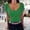 Green, variant on QHWAUAKFBN Womens T Shirts Graphic Crew Neck Short Sleeve Slim Fit Collection Ribbed Knit Tshirts Top