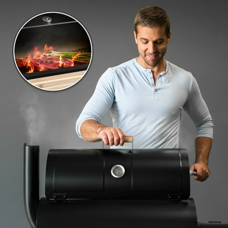 Best Choice Products Outdoor 2-in-1 Charcoal BBQ Grill Meat Smoker for Backyard with Temperature Gauge and Metal Grates, (Best Grill Brands 2019)
