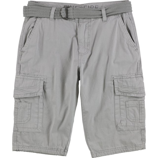 Ring Of Fire Mens Delano Messenger Casual Cargo Shorts, Gris, 31
