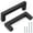Black-hole center 3-1/2"-20, variant on 10 Pack| Square Cabinet Handles Brushed Nickel Pulls 6-3/10 Inch Hole Centers Stainless Steel Drawer Kitchen Hardware