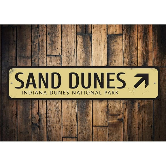 Sand Dunes Novelty Sign, Metal Wall Decor - 4x18 inches