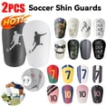 thumbnail image 2 of 1 par de espinilleras de fútbol para entrenamiento de fútbol, equipo de protección para piernas, miniespinilleras antideslizantes para hombres, mujeres, niños y niñas, 2 of 5