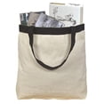 thumbnail image 1 of Debco E2008 Tote Bag - Natural with Black Handles, 1 of 1