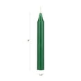 thumbnail image 2 of Mega Candles Mini Taper Candles 20 pcs Unscented Paraffin Wax 4" Tall Green 20 Count Pack, 2 of 3