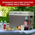 thumbnail image 2 of Koolatron Glacière/réchauffeur Électrique 12V, Réfrigérateur de Voiture Thermoélectrique 38L (40 qt), Porte Réversible, Gris, 2 of 5