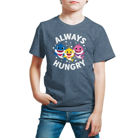 Baby Shark - Always Hungry - Toddler And Youth Short Sleeve Graphic T-Shirt