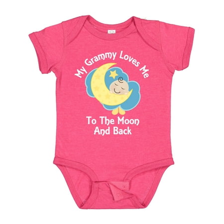 

Inktastic Grammy Loves Me Moon and Back Gift Baby Boy or Baby Girl Bodysuit