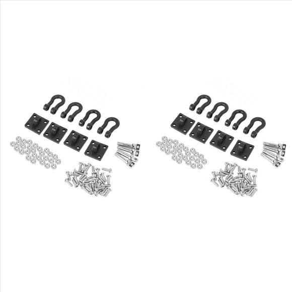 8 Piezas Remolque Hebilla de Remolque Gancho de Grillete de Remolque para 1/10 RC Rock Crawler Axial SCX10 TRX4 D110 RC Coche Camión