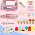 thumbnail image 3 of Set de helados de madera Pretend Play ZJEFUNS, 3 of 6