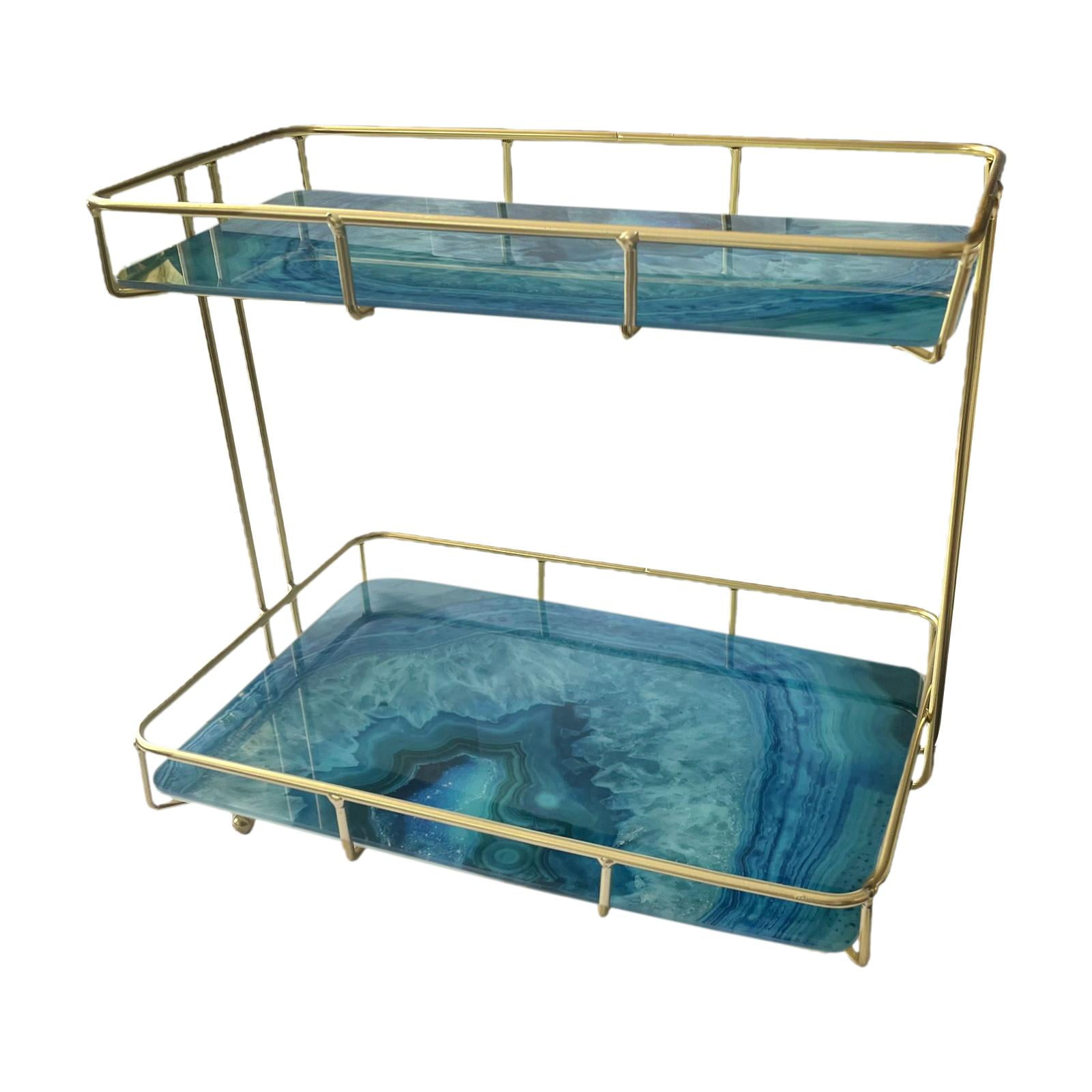 Iron Bathroom Organizer Countertop, , Household Display Storage Shelves, Makeup Organizer for ...