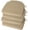 Beige, variant on FUNING Chair Cushions for Dining Chairs 4 Pack Textured U-Shaped Kitchen Chair Cushions with Ties and Non-Slip Backing Indoor Chair Pads with Removable Cover (17"x17" )