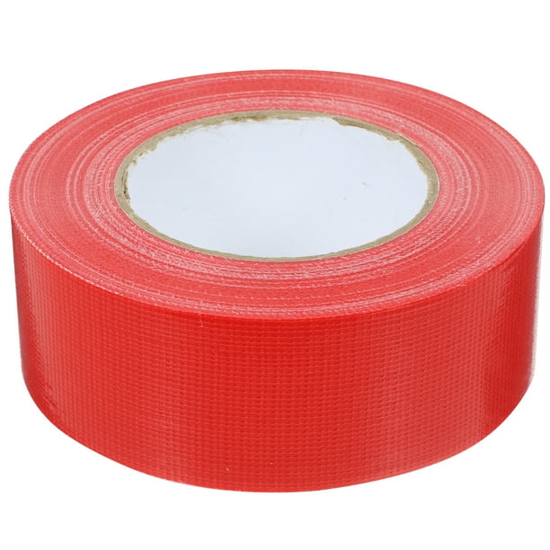 1 rollo de cinta adhesiva resistente, roja, para interiores y exteriores