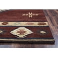 thumbnail image 3 of Rizzy Rugs Southwest Area Rug SU2009 Burgundy Arrows Shapes 10' x 10' Round, 3 of 5