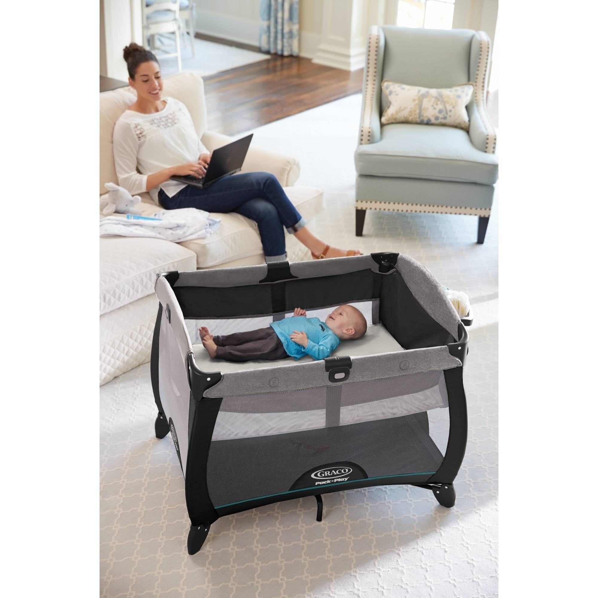 Graco Pack N Play Quick Connect Portable Napper Playard With Bassinet Darcie