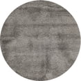 thumbnail image 1 of Ahgly Company Machine Washable Indoor Round Contemporary Gunmetal Gray Area Rugs, 4' Round, 1 of 7