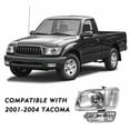 thumbnail image 7 of For 2001 2002 2003 2004 Toyota Tacoma Chrome Clear Headlights Bumper Lights 6PCS, 7 of 7