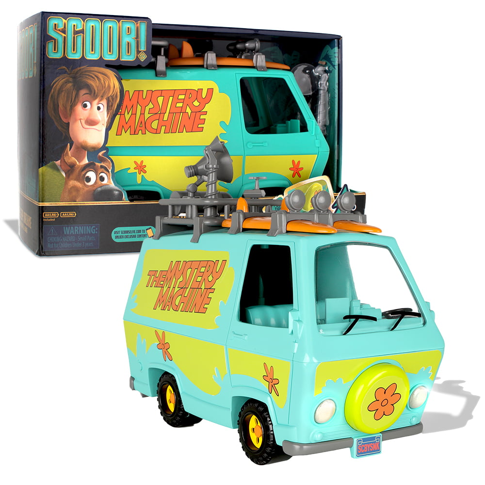 BASIC FUN SCOOB THE MYSTERY MACHINE VAN WITH LIGHTS SOUNDS SCOOBY DOO NEW IN BOX 