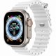 thumbnail image 1 of Chenchen Silicone Ocean Strap Compatible with Apple Watch Ultra 3 2 1 49mm 46mm 45mm 44mm 42mm 41mm 40mm 38mm, Soft Sport Band for iwatch Series 11 10 9 8 7 6 5 4 SE 3 2 1, White, 1 of 1