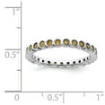 thumbnail image 5 of 925 Sterling Silver Stackable Expressions Citrine Ring Size: 8; for Adults and Teens; for Women and Men, 5 of 5