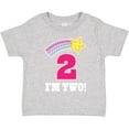 thumbnail image 3 of Inktastic 2nd Birthday 2 Year Old Girls Rainbow Star Girls Toddler T-Shirt, 3 of 5