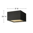 thumbnail image 7 of Hinkley Lighting - Kube - 8W LED Small Outdoor Flush Mount in Modern Style - 6, 7 of 7