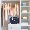 thumbnail image 6 of Foldable Fabric Storage Bin With Handle Collapsible Basket Box Storage With Lid Organizer Ghosts, 6 of 7