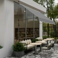thumbnail image 4 of 6.6x3.9FT Retractable Patio Awning – Grey Polyester Canopy, UV50+ Protection, No-Drilling Installation – for Balconies, Entryways & Small Outdoor Spaces, 4 of 12