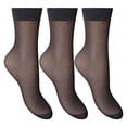 thumbnail image 2 of Silky Tricot Lisse pour Femmes, Cheville Haute (3 Paires), 2 of 3