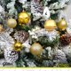 thumbnail image 4 of Esferas para árbol de navidad Artego set mix de 30 esferas = 10pz*8cm 20pz*6cm color Dorado * Línea Glitter 3 acabados glitter, brillante y cromada, para colgar Christmas ornaments, 4 of 7