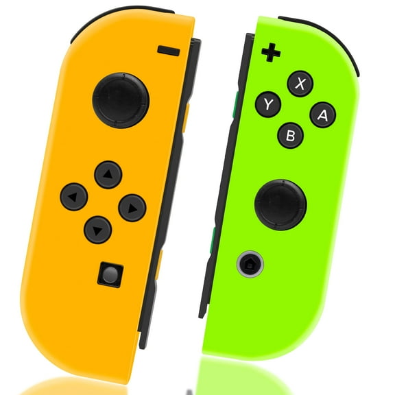 SYJUPY Switch Controller for Nintendo Switch/Oled, Orange and Green, Hollaween/Thanksgiving Day/Christmas Gifts