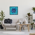 thumbnail image 3 of Stupell Industries Blue Geometric Collage Abstract Painting Black Framed Art Print Wall Art, 24 x 24, 3 of 9