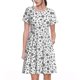 thumbnail image 1 of Balery Nautical Themed Simple Anchors Vestidos sueltos de manga corta para mujer, vestidos de verano 2025, vestidos casuales de corte A con vuelo., 1 of 6